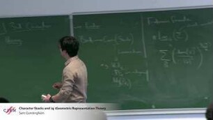 Character stacks and (q-) geometric representation theory