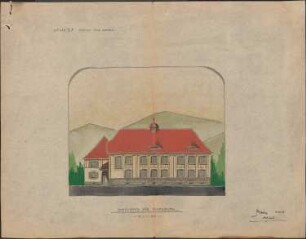 Schulhausneubau Diersburg; Nordansicht