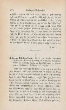 674-678 [Rezension] Freiburger Diözesan-Archiv
