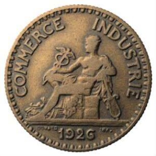 Fundmünze, 2 Francs (FRF), 1926