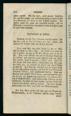 408-425, Aufenthalt in Ssina