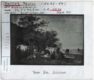Paulus Potter: Die Kuhmelkerin. London, Buckinghampalace