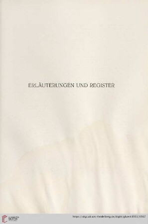 Erläuterungen und Register
