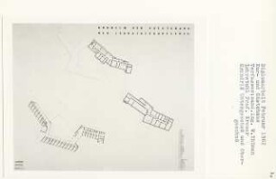 Kur- und Gästehaus der Industriekaufleute (Diplomarbeit bei Willy Kreuer): Grundrisse Untergeschoss und 1. Obergeschoss