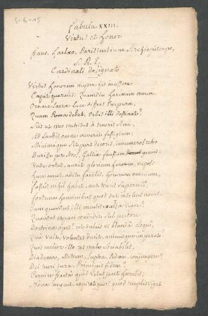 S. R. C. Cardinali designato