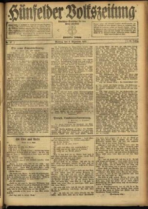 Ausgabe vom Montag, den 08. Dezember 1919.
