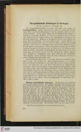 1: Vorgeschichtliche Siedlungen im Breisgau