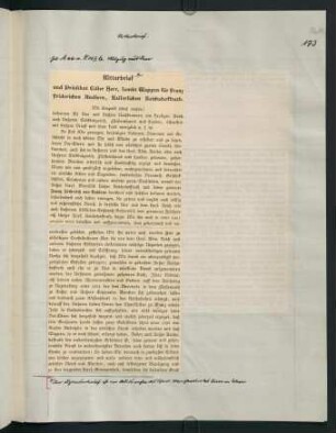 173-174, Ritterbrief