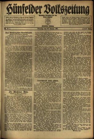 Ausgabe vom Dienstag, den 25. Januar 1921.