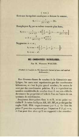 Des coordonnées biangulaires.