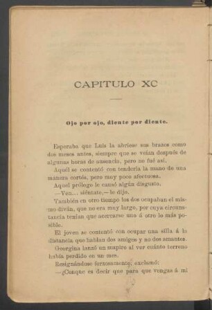 Capítulo XC - Ojo por ojo, diente por diente.