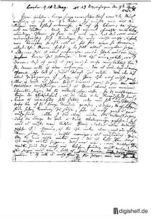 19: Brief von Friedrich Gottlieb Klopstock an Johann Wilhelm Ludwig Gleim