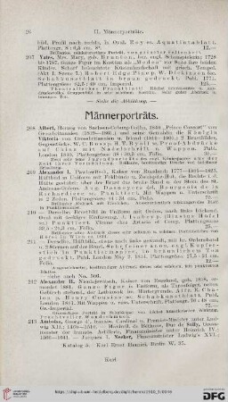 Männerporträts (Nr. 208 - 644)