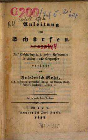Anleitung zum Schürfen