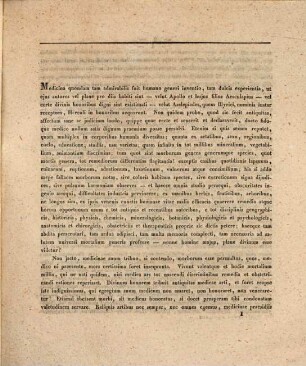 Commentatio inaug. doses medicamentorum diiudicans, detrectatoribus medicinae breviter refutatis