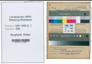 Entnazifizierung Walter Burghardt , geb. 02.08.1891 (Gaertner)
