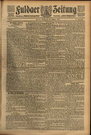 Ausgabe vom Montag, den 22. Februar 1909.