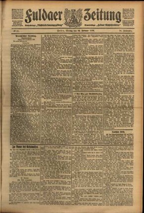 Ausgabe vom Montag, den 22. Februar 1909.