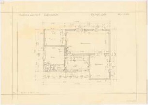 Wohnhaus Liebert, Berlin-Lichtenrade: Grundriss Erdgeschoss 1:50