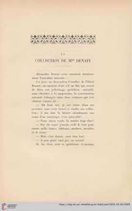 La Collection de Mme Denain