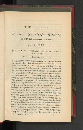 Is the State the Owner of all Land in India?