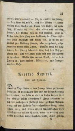 Viertes Kapitel. Hülfe und Rettung.