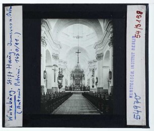 Würzburg, Stift Haug : Innenansicht, Blick nach O