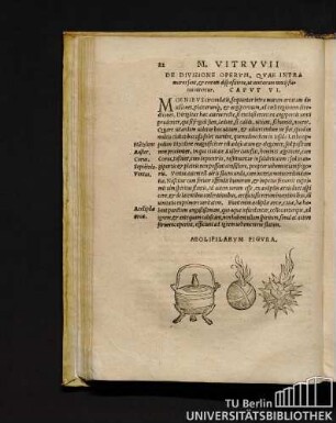 De Divisione Operum, Quae Intra muros sunt, et eorum dispositione, ut ventorum noxii flatus vitentur. Caput VI.
