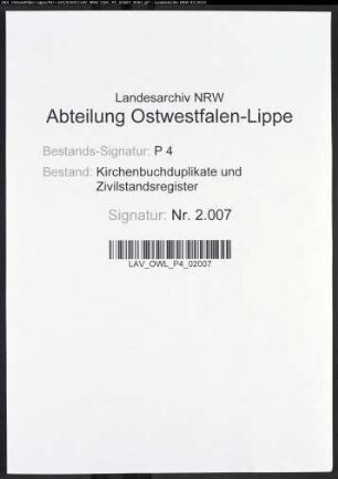 Kirchenbuchduplikat der katholischen Gemeinde Schliprüthen, Kreis Meschede (GHT 1827-1834). (Gemeinde: Katholische Gemeinde)
