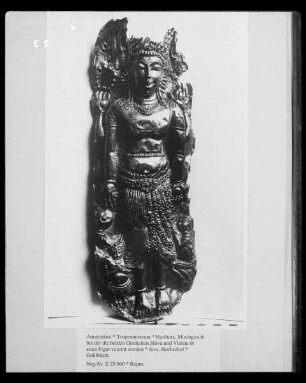Harihara, Mischgestalt bei der die beiden Gottheiten Shiva und Vishnu in einer Figur vereint werden