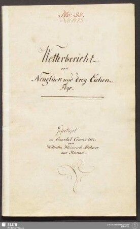 Wetterbericht von Neuglück und drey Eichen Fdgr. - 18.6147 4.
