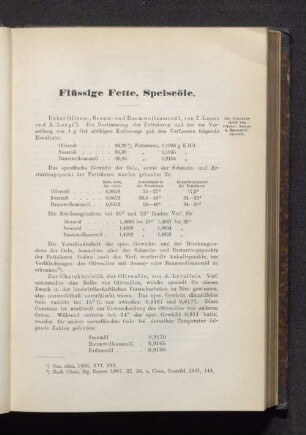 Flüssige Fette, Speiseöle