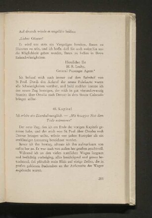 48. Kapitel Ich erlebe ein Eisenbahnunglück