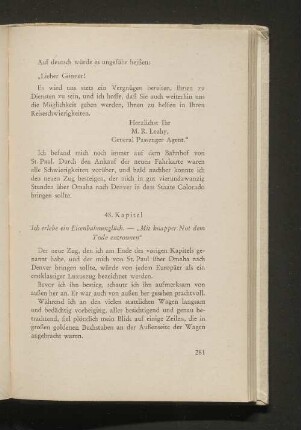 48. Kapitel Ich erlebe ein Eisenbahnunglück