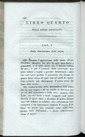 Libro Quarto. Delle Opere Idrauliche.