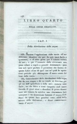Libro Quarto. Delle Opere Idrauliche.