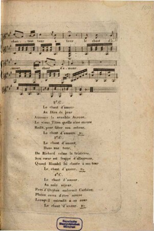 Le chant d'amour : virelai