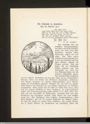 Die Schlacht in Flandern. Mai bis Oktober 1917