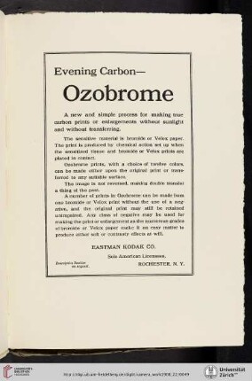 Eastman Kodak Co. [Ozobrome Prints]