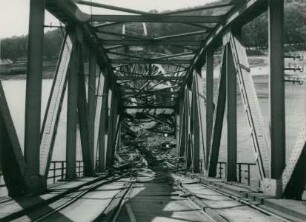 Brückenbau über den Njemen bei Kowno, Sowjetunion, 1941