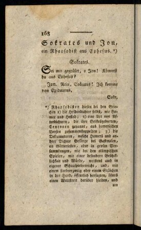 168-183, Sokrates und Jon, ein Rhapsodist aus Ephesus