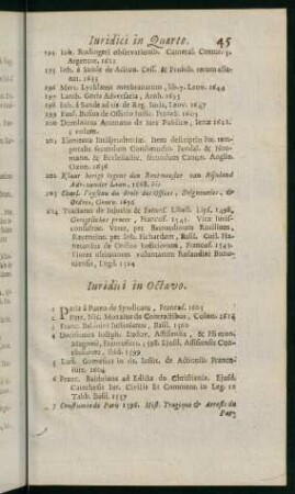 45-88, Iuridici in Octavo - Medici & Philosphi in Duodec.