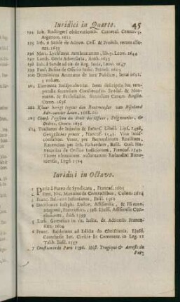 45-88, Iuridici in Octavo - Medici & Philosphi in Duodec.