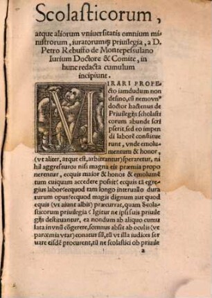 Scolasticorum atque aliorum universitatis omnium ministrorum iuratorumque privilegia