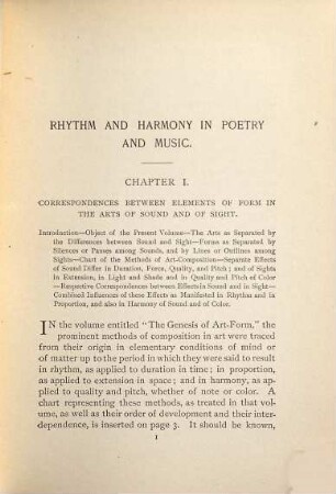 Rhythm and harmony in poetry and music together with music as a representative art