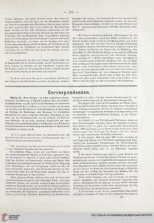 Correspondenzen