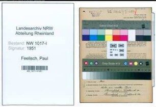 Entnazifizierung Paul Feelisch , geb. 23.12.1897 (Fabrikant)