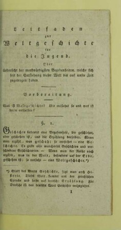 Vorbereitung