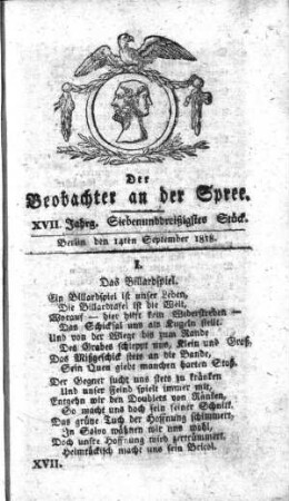 37. Stueck, 14. September 1818