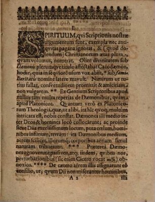 De spiritibus familiaribus vulgo sic dictis